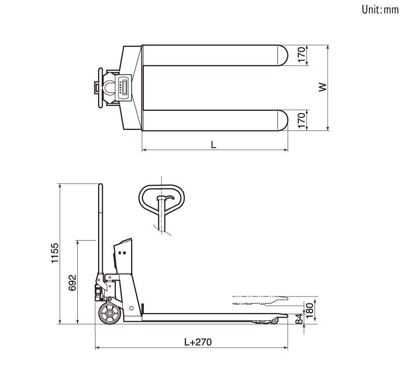 Весовая тележка CAS CPS-1 артикул 0021-2286 