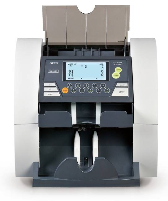 Сортировщик банкнот SBM SB-2000 USD/EUR/RUB + Fitness артикул 0021-806 