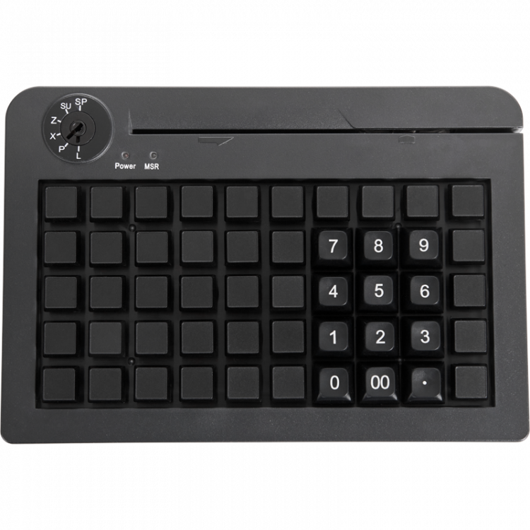POS клавиатура PayTor KB-50, USB, Считыватель MSR, Черный артикул КB50-BMU             Черная     