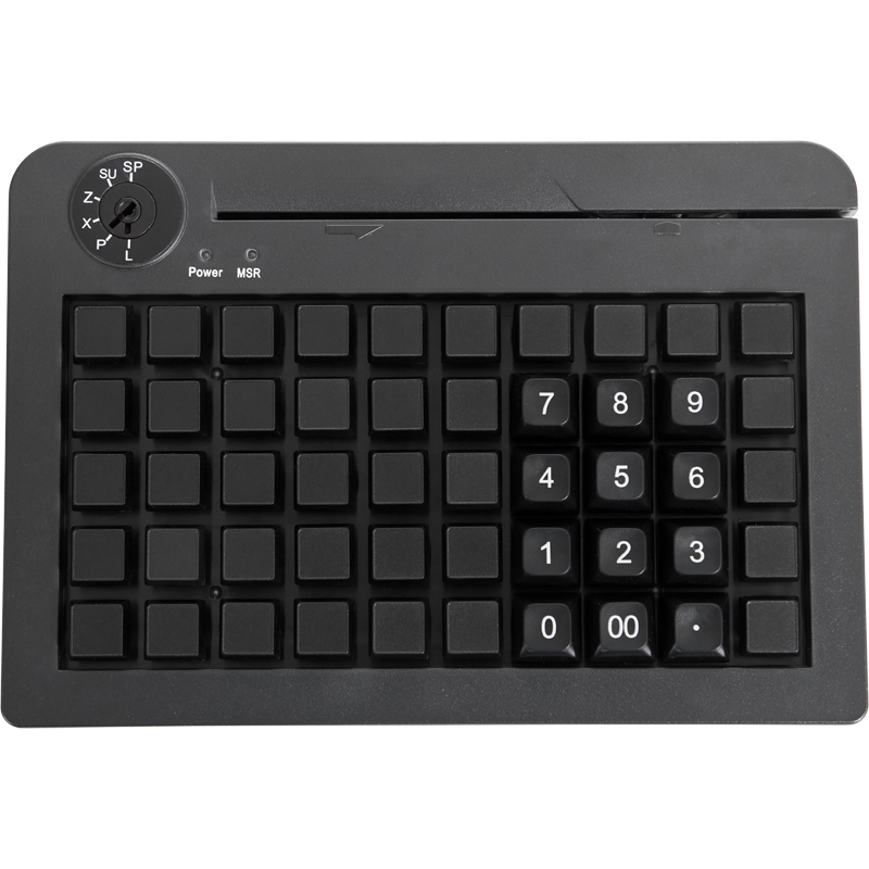 POS клавиатура PayTor KB-50, USB, Считыватель MSR, Черный артикул КB50-BMU Черная 