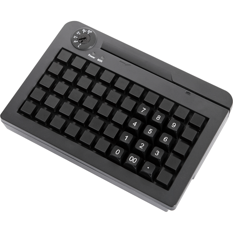 POS клавиатура PayTor KB-50, USB, Считыватель MSR, Черный артикул КB50-BMU Черная 