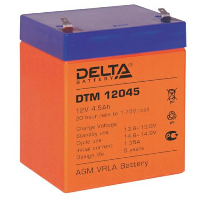 Аккумуляторная батарея DTM 12045 DELTA артикул 0021-3849 