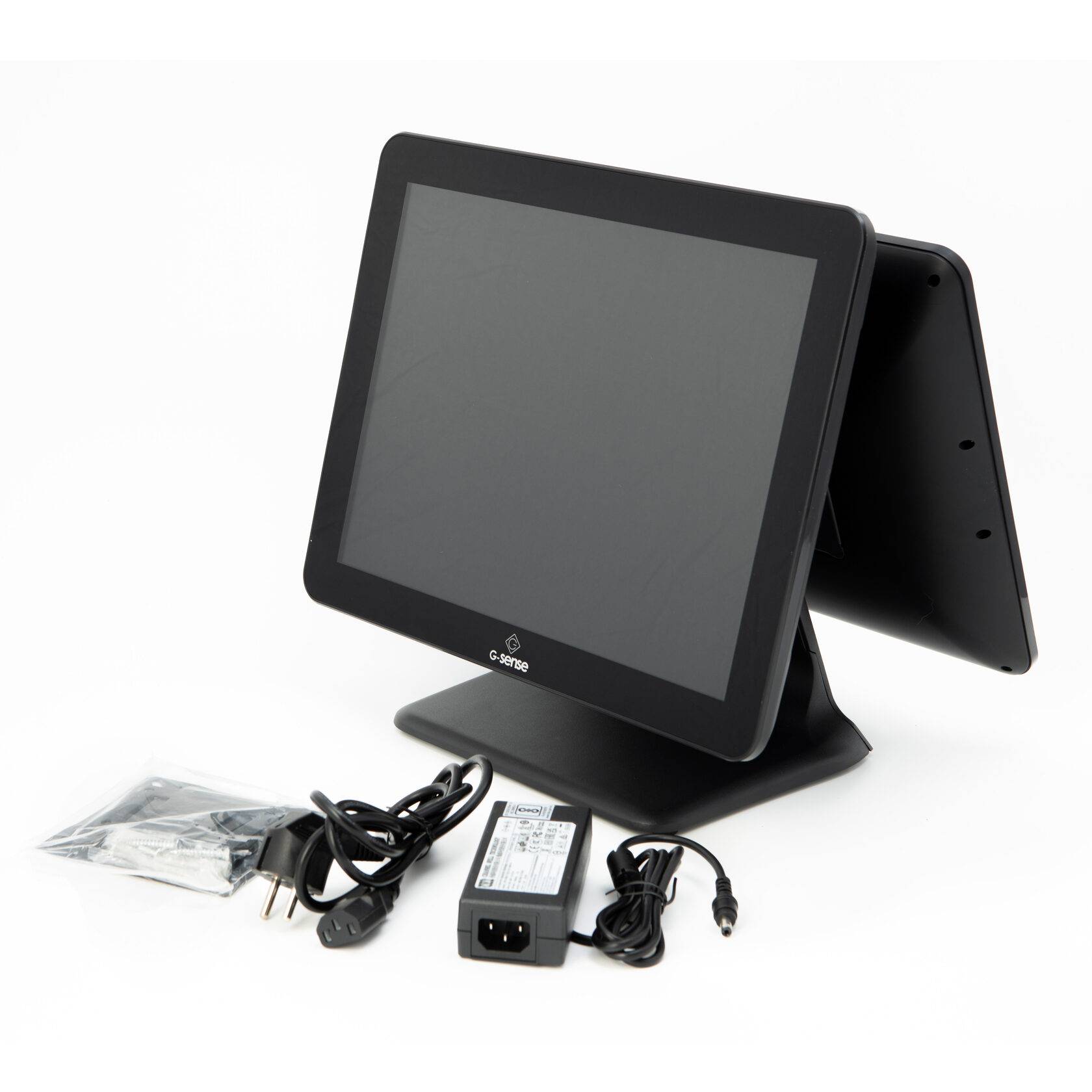 Сенсорный моноблок G-SENSE Juniour Plus со вторым монитором 15" артикул J15PBi58128 15", Core i5, 8 Gb, SSD 128 Gb, без MSR, 6*USB, 2*COM, wall mount, BT+WiFi, со вторым монитором 15" 