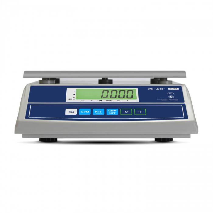 Весы M-ER 326 AFL "Cube" c USB-COM LCD артикул 3146 M-ER 326 AFL-15.2 "Cube" c USB-COM LCD 