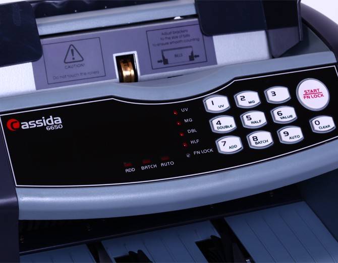 Счетчик банкнот Cassida 6650 LCD UV/MG RUB артикул 0021-1302 