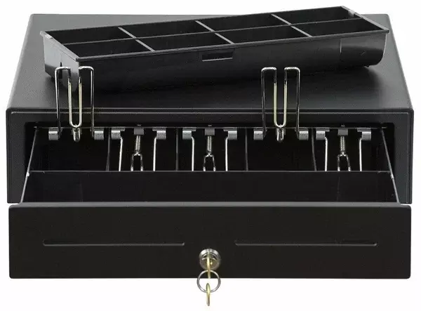 Денежный ящик АТОЛ CD-410-B черный, 410*415*100, 24V артикул 38711 черный 