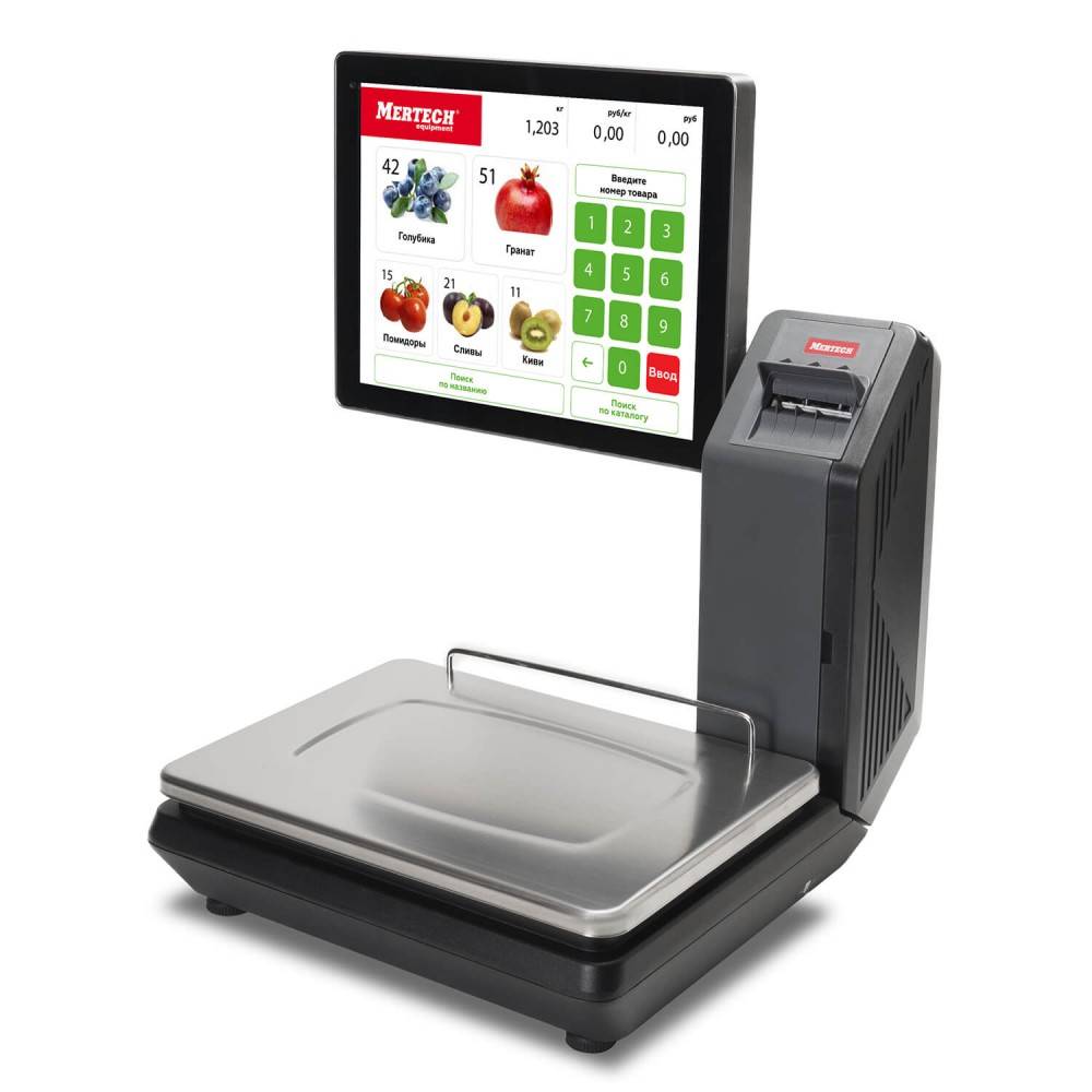 Весы с печатью этикеток M-ER 725 PM-15.2 (15", USB, Ethernet, Wi-Fi) артикул 3635 