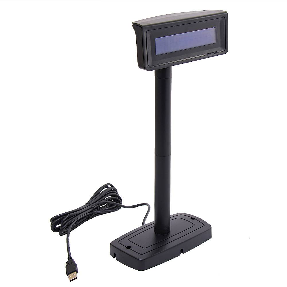 Дисплей покупателя ШТРИХ-T D3-USB-PB (чёрный) артикул 150136 Дисплей покупателя ШТРИХ-T D3-USB-PB (чёрный) 