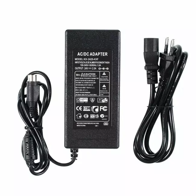 Блок питания для АТОЛ 11/22/25/55/22/77Ф/22v2/27 (3Pin 24V 2.5A с сетевым кабелем) артикул 0021-7242 