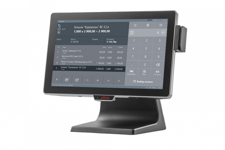 Сенсорный моноблок АТОЛ JAZZ 15 MSR, Windows 10 IoT артикул 51609 15