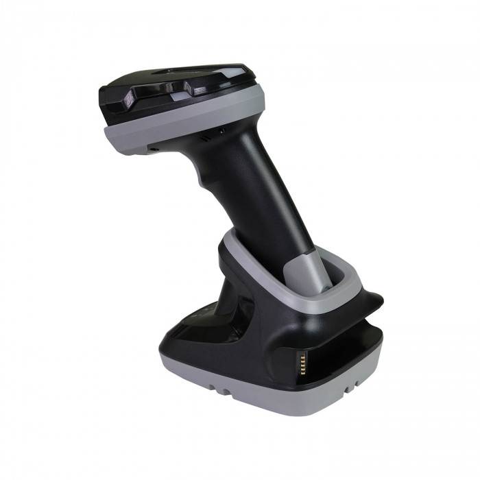 Cканер штрих-кода MERTECH CL-2425 Ai HR 2Core XLaser BLE SPP Dongle P2D USB Black с подставкой артикул 0021-7120 