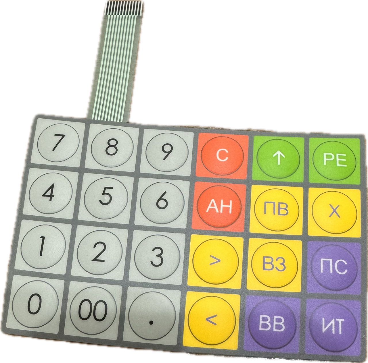 Клавиатура пленка Элвес-МК SME826.37.000 Keyboard артикул 0021-6124 