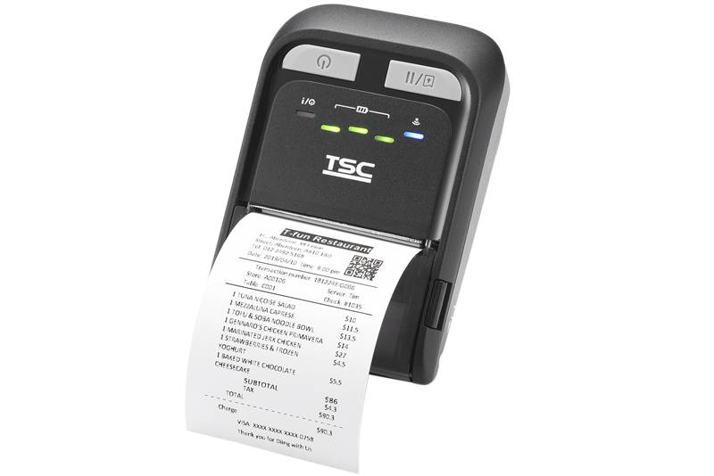 Мобильный принтер этикеток TSC TDM-20 артикул 99-082A102-0002 TDM-20, 203 dpi, 4 ips + MFi Bluetooth 5.0 
