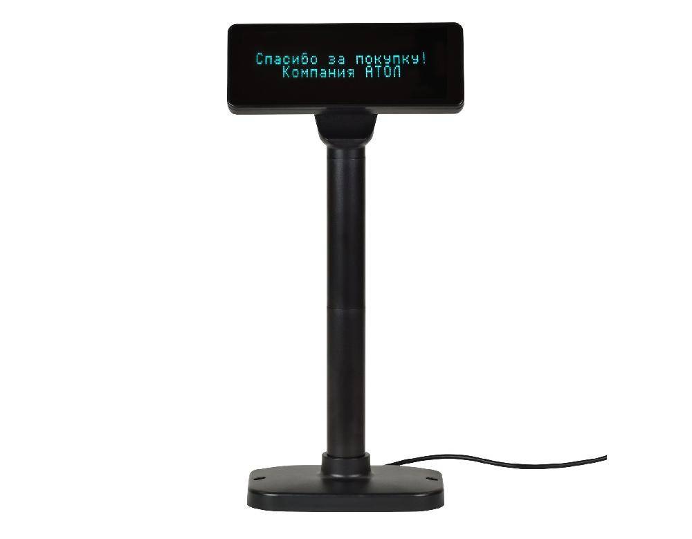Дисплей покупателя АТОЛ PD-2800 USB, черный, зеленый светофильтр артикул 40924 